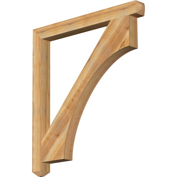 Ekena Millwork Westlake Craftsman Rough Sawn Bracket, Western Red Cedar, 4"W x 44"D x 48"H BKT04X44X48WTL04RWR - main